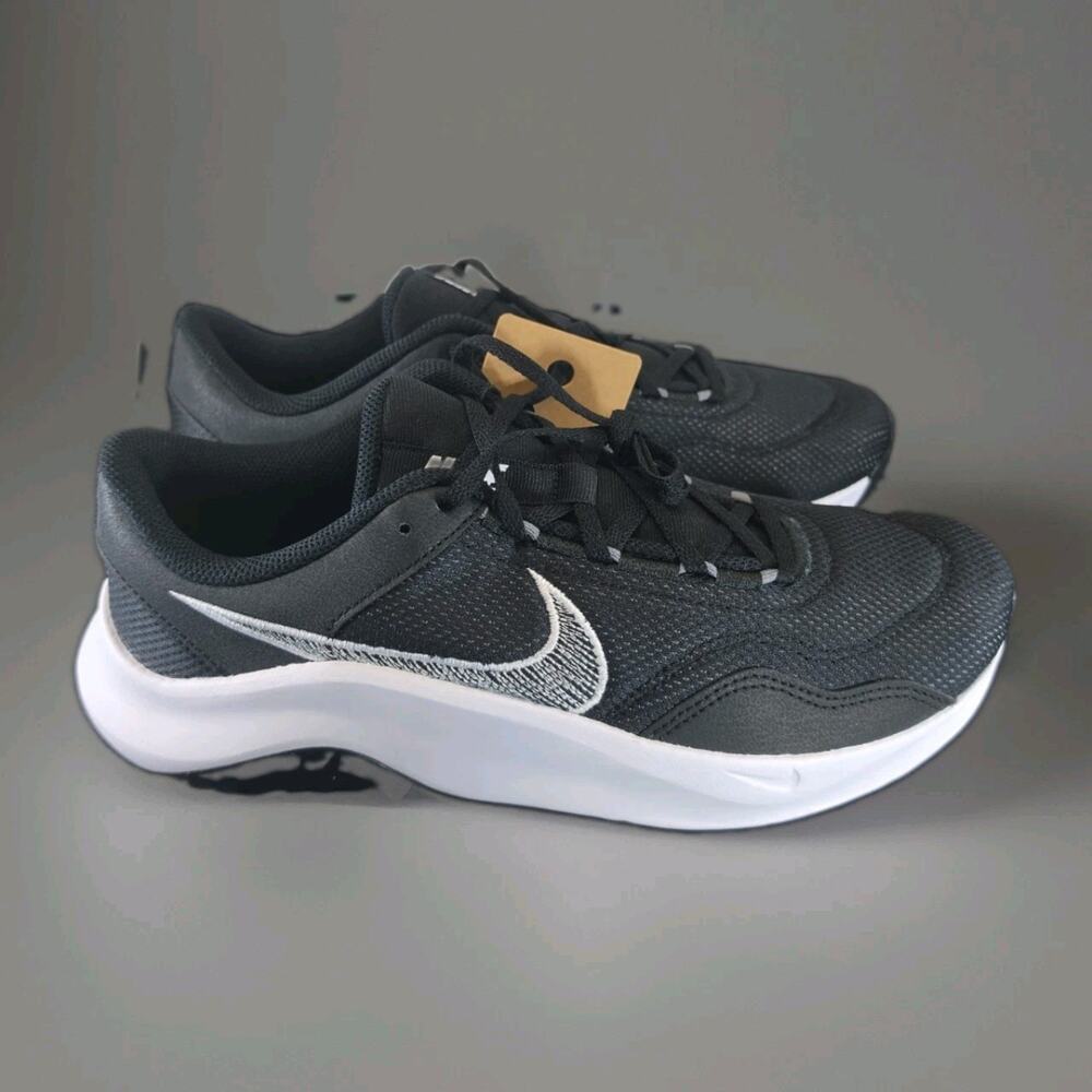Size 10 Nike Legend Essential 3 NN Black White Iron Grey Men’s Training Shoes